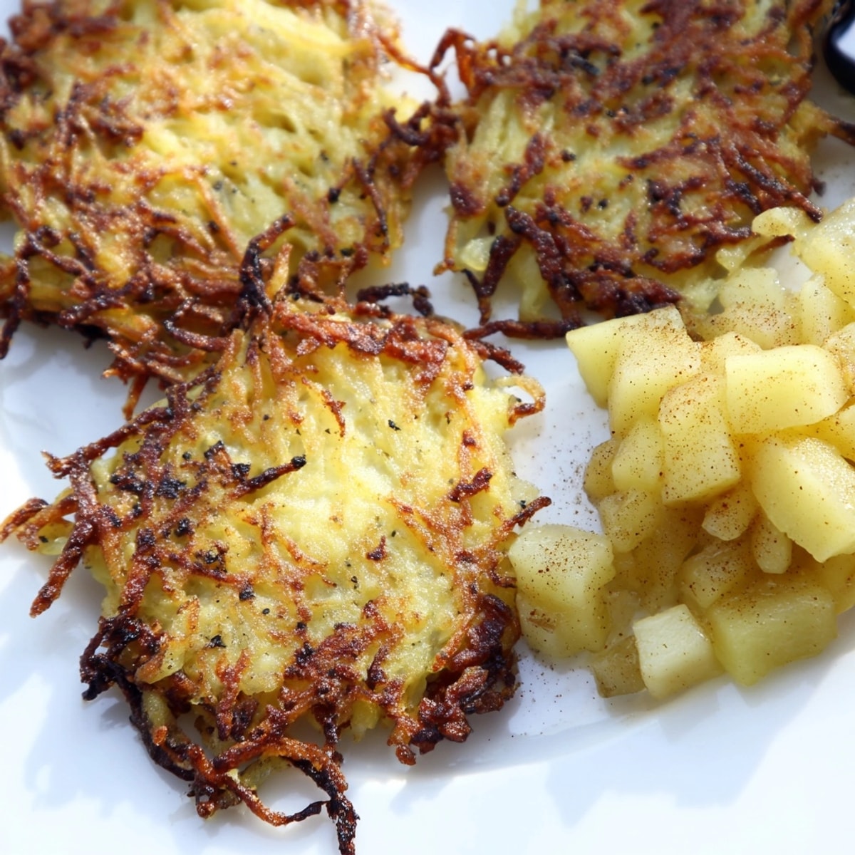 Rezept für German Potato Pancakes, einfache Anleitung zur Zubereitung dieses Kartoffelgerichts zu Hause.