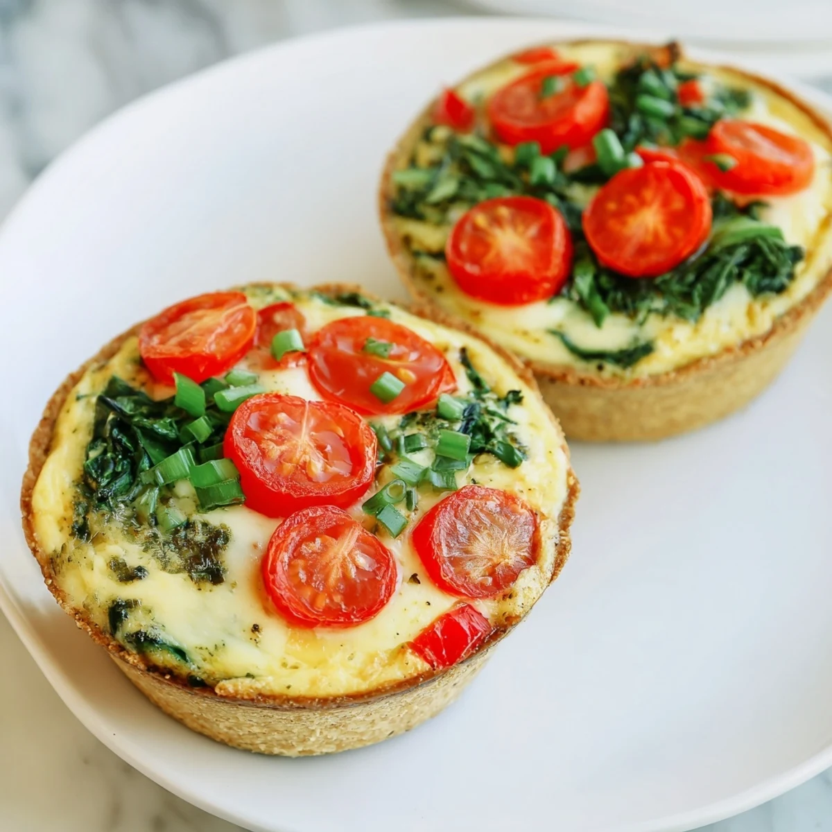 A vibrant top-down shot of elegant Couronne Florale Mini Quiches, showcasing the floral arrangement with garnishes.