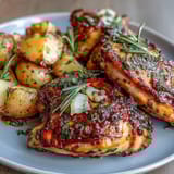 Lemon Herb Huhn Kartoffeln