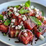 Gegrillte Wassermelone mit Feta