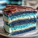 Dunkelblau Gold Ombre Torte