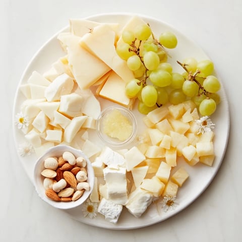 Elegant Bridal Shower Bubbly Board overflowing with cheese, fruits, and sparkling wine, perfect for guests.