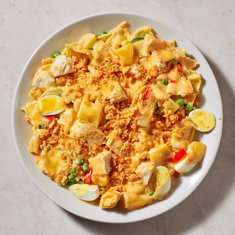 Here are the three SEO-optimized ALT image texts for the Chicken Macaroni Southern Style recipe: