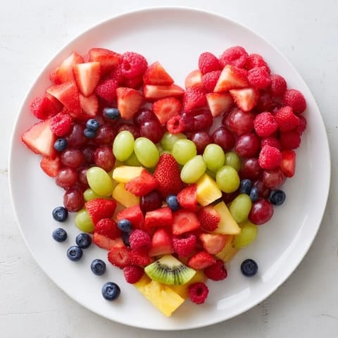 Herzförmige bunte Früchte