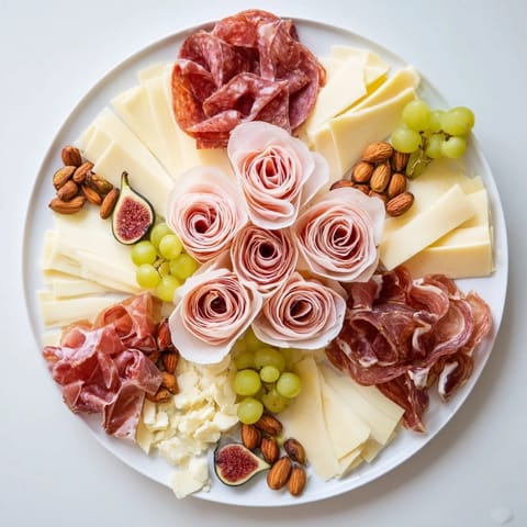 Fleisch Käse Rosen Platte