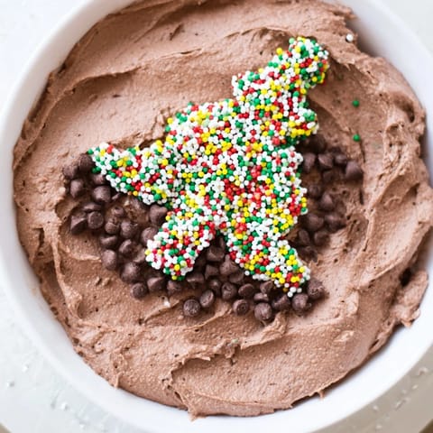 Festliche Brownie Dip Creme