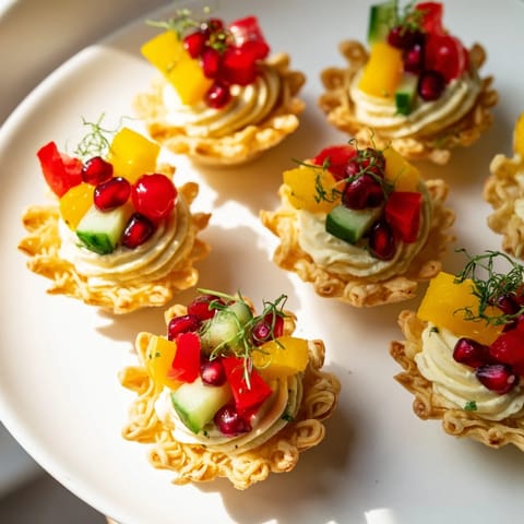 Mini Tartletts mit Kräuterkäse