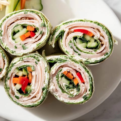 Gerollte Puten mit Gemüse