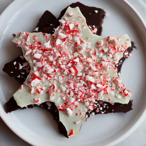 Peppermint Bark Snowflakes