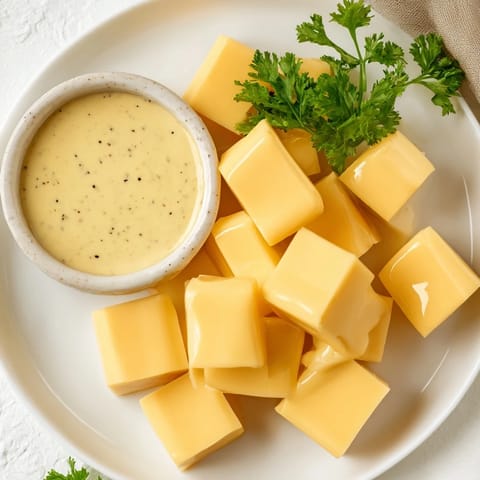 Gouda Würfel & Senfdip