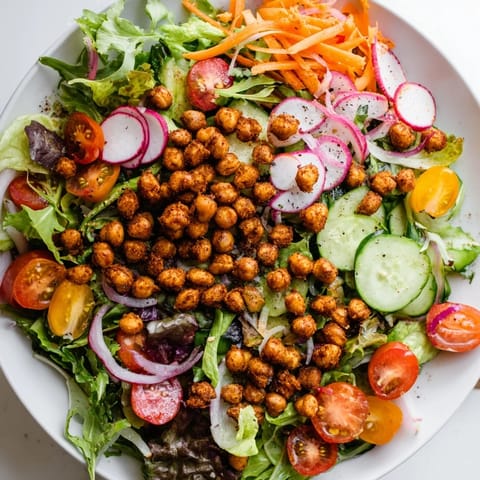 Gemischter Salat mit Kichererbsen #159