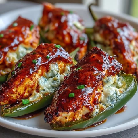 Golden baked Buffalo Wing Poppers filled with spicy jalapeño and creamy chicken