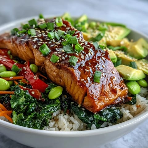 Soja-Ingwer-Lachs-Schüssel