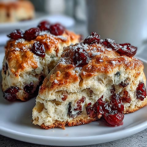 Blueberry Lemon Sourdough Scones