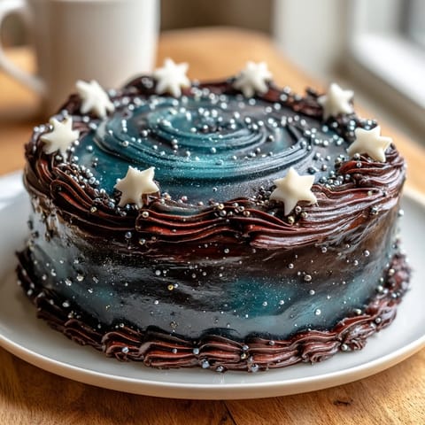 Galaxy Graduation Cake Stars