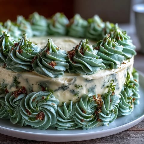 Abschluss-Blechkuchen Salbei und Gold #309