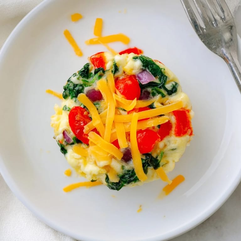 Golden-brown veggie egg muffins served warm, a protein-packed and satisfying vegetarian snack.