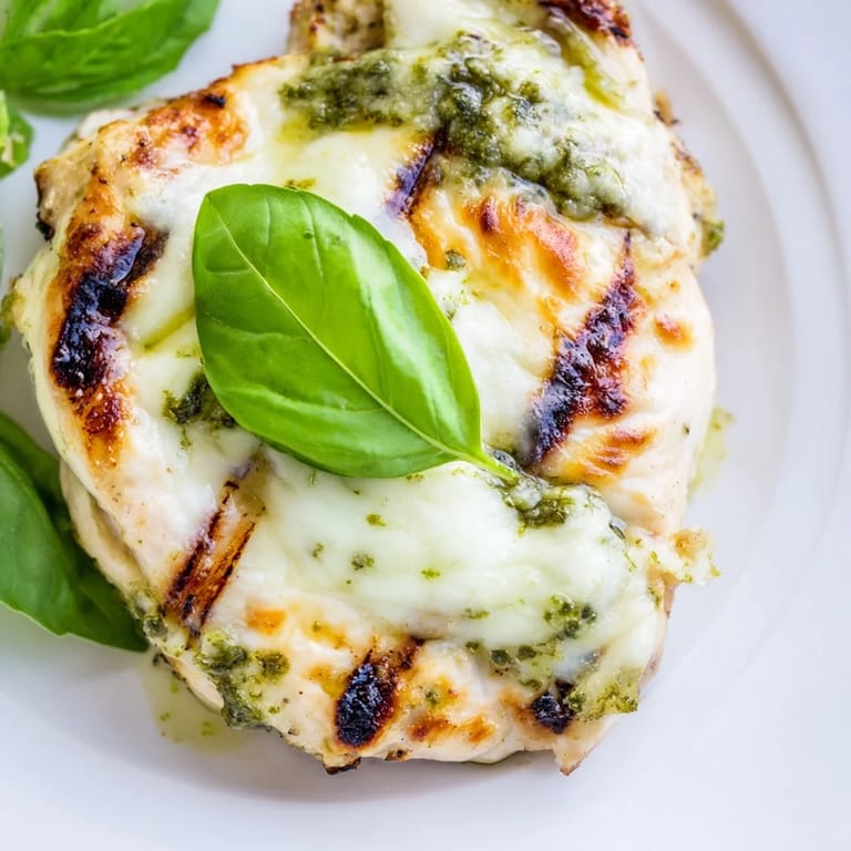 Slices of juicy Pesto Chicken Melt stacked high, showing gooey cheese pull and golden-brown bread crust.