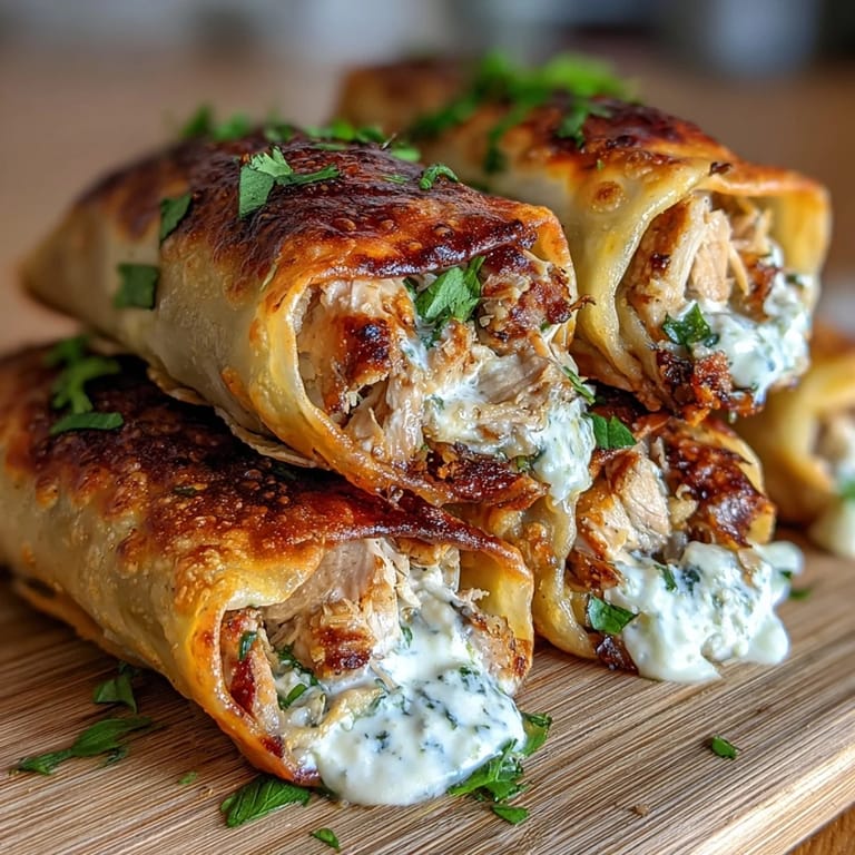 Frittierte Mini Chicken Chimis mit würziger Jalapeño-Cremecase und saftiger Hühnerfüllung, Goldbraun knusprig und perfekt für Tex-Mex-Fans.