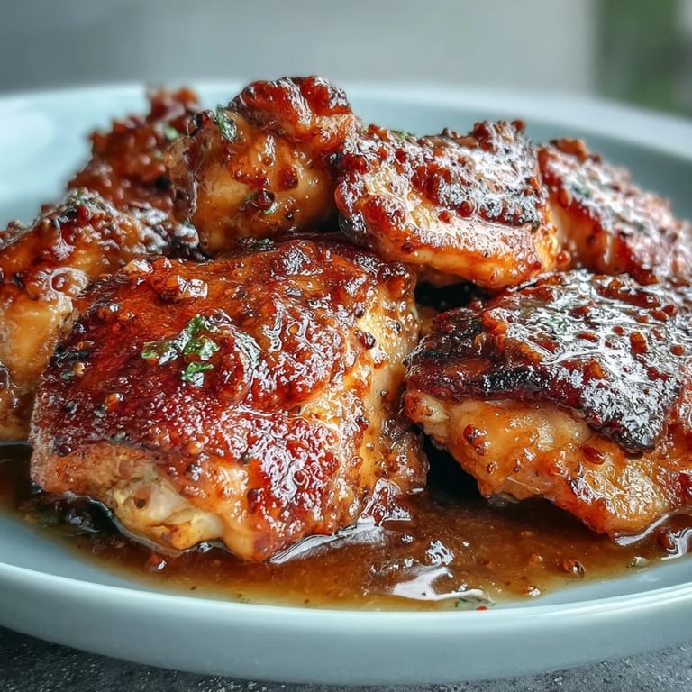 Zarter Slow Cooker Honey Mustard Chicken aus dem Slow Cooker mit Gemüsebeilage