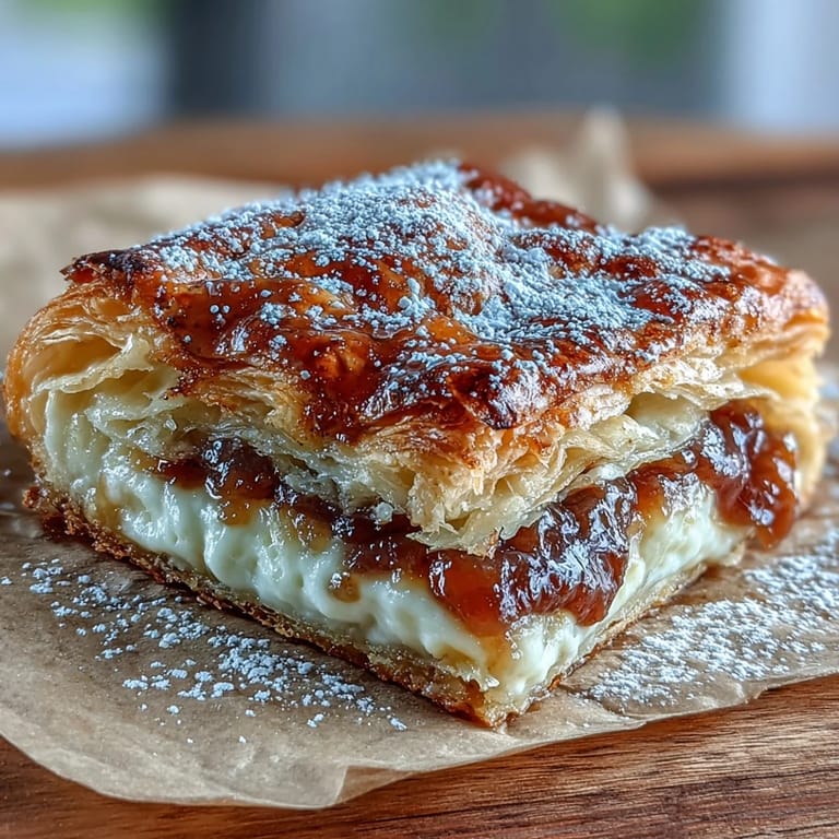 Warmte Guava Cheese Pastries neben einer Tasse Kaffee für Snackzeit
