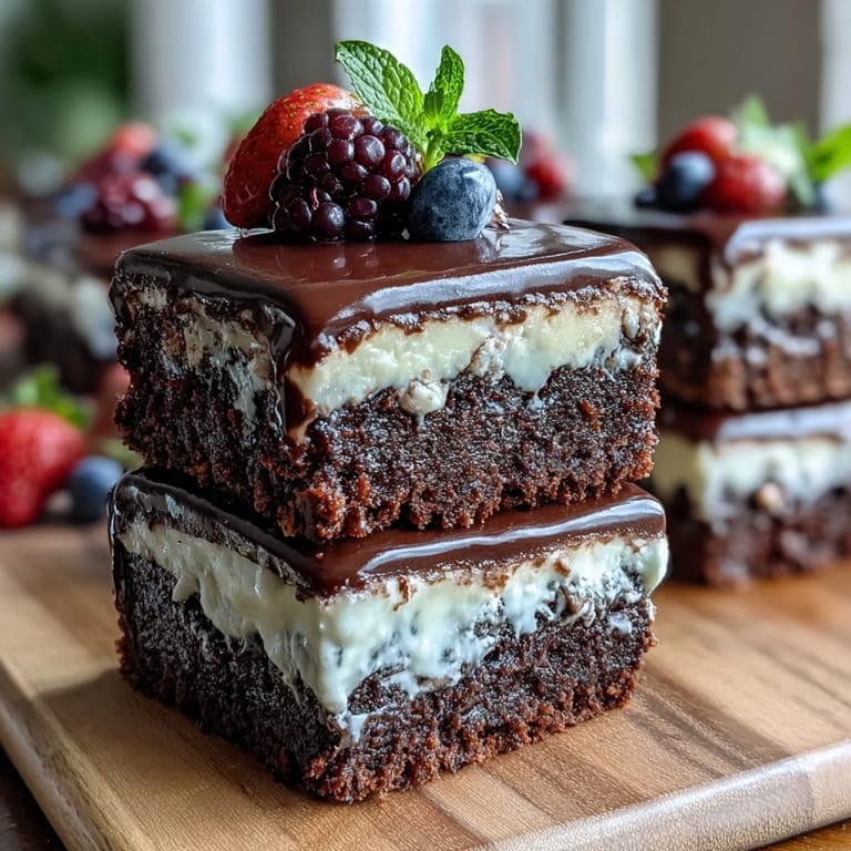 Bunter Dessert-Teller mit Mini-Brownies, Zitronenriegeln, Törtchen und frischen Beeren für jede Gelegenheit.  