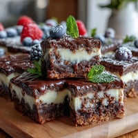 Festliches Dessert-Board mit Mini-Leckereien und bunten Kuchenscheiben für eine gelungene Abschlussfeier.  